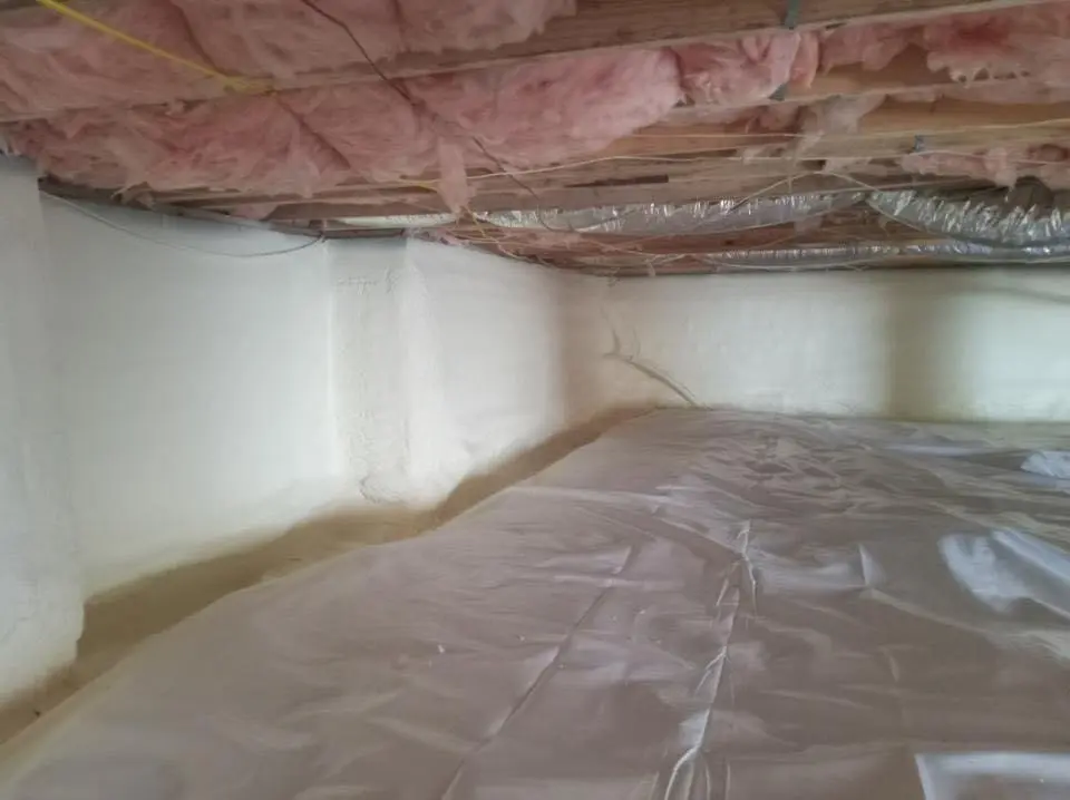 Crawl space encapsulation with closed-cell spray foam for Spray Foam Roofing Repair in Raceland