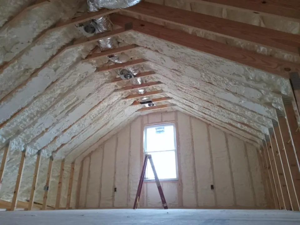 Spray foam roofing application for Crawl Space Insulation project in Raceland
